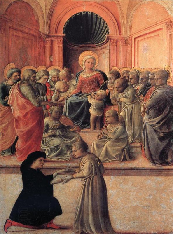 Fra Filippo Lippi Madonna and Child with Angels,Saints and Donor oil painting picture